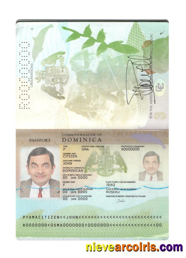 Dominica passport new 2019-present